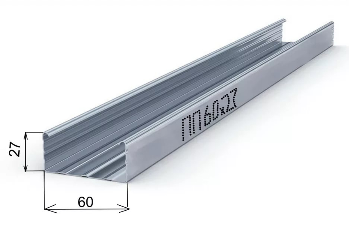 картинка Gyproc-Стандарт ПП 60/27 3м  12/192 от базы строительно-отделочных материалов